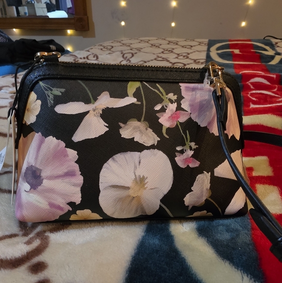 Ted Baker Black Floral Crossbody Bag - Picture 3 of 4